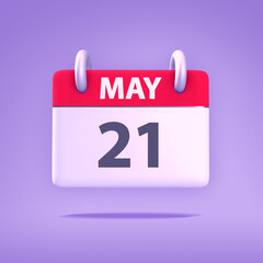 3D Calendar - May 21st