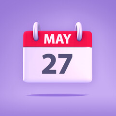 3D Calendar - May 27th