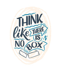 Hand drawn lettering quote in modern calligraphy style about business motivation. Inspiration slogan for print and poster design. Vector