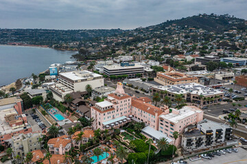 Fototapeta na wymiar Aerial view of La Jolla in San Diego, California 