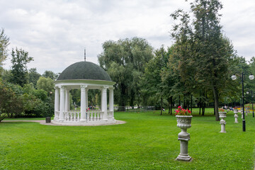 Gazebo in the Catherine Park in Moscow