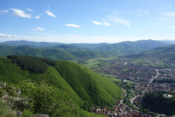 Fototapeta na wymiar view of the mountains. Kicevo, Macedonia.
