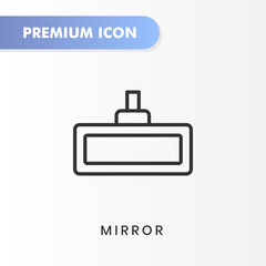 Fototapeta premium mirror icon for your website design, logo, app, UI. Vector graphics illustration and editable stroke. mirror icon outline design.