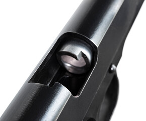 Empty chamber in a semi-automatic pistol