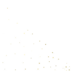 Gold Glitter Stars. Luxury Shiny Confetti.