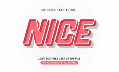 Nice Pink Retro Vintage Classic Editable Text Effect, Editable Font Style Theme