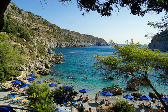Antony Quinn Bay on Rhodes Island