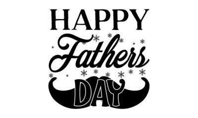 Fototapeta premium fathers day, Hand written postcard, Cute simple vector sign, Conceptual handwritten phrase Home and Family, Inspirational vector, Black vector text at white background