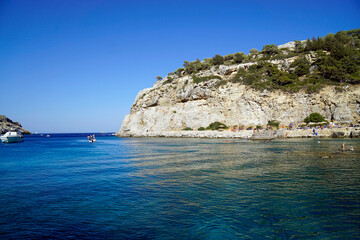 Antony Quinn Bay on Rhodes Island