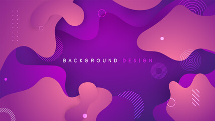 Fototapeta na wymiar blue and purple colours wavy gradient shape abstract background