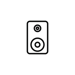 simple line icon music symbol and musical equipment