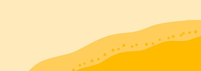 graphic template yellow for banner waves