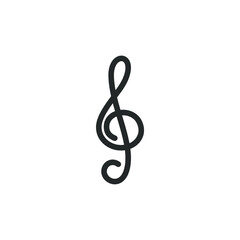 simple line icon music symbol and musical equipment