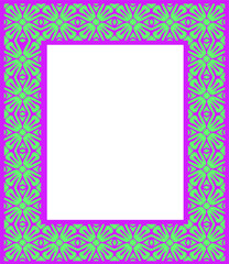 Decorative frames for design template. Elegant element for design in Eastern style, place for text. colorful floral border. 