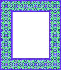 Decorative frames for design template. Elegant element for design in Eastern style, place for text. colorful floral border. 