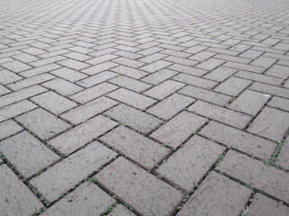 dark brick floor texture, perspective
