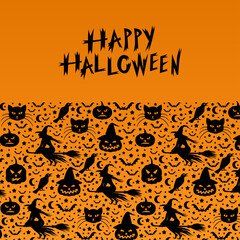 Halloween decorative greeting card
