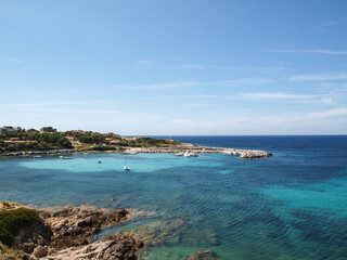 Fototapeta na wymiar Turquoise waters Barcaggio, Corsica