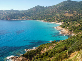 Fototapeta na wymiar Sagone coastline, Corsica