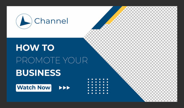 Editable Creative corporate social media web banner and youtube thumbnail template | Youtube live stream video thumbnail for marketing agency | video thumbnail | Youtube thumbnail