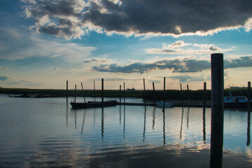 Fototapeta premium sunset at the pier