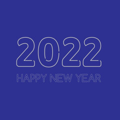Happy new year 2022. Merry Cristman vector illustration