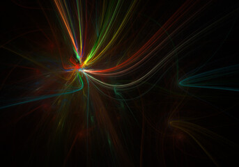 abstract background with glowing lines