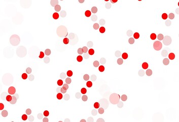 Light Red vector template with circles.