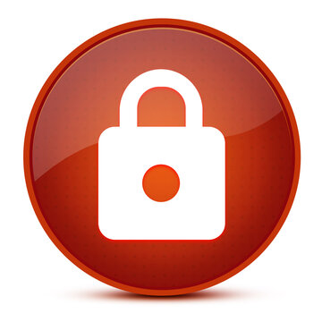 https aesthetic glossy brown round button abstract