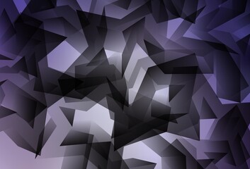 Light Purple vector triangle mosaic template.