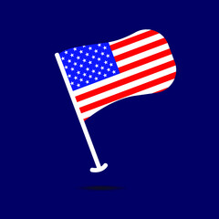 United States flag vector design eps 10 free file