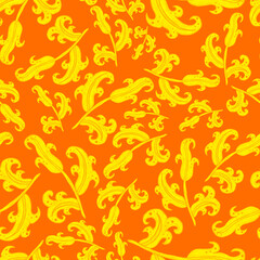 Watercolor seamless pattern with flowers and leaves in ethnic style. Floral decoration. Traditional paisley pattern. Textile design texture.Tribal ethnic vintage seamless pattern.	