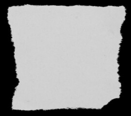 Torn paper on black