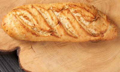 large cheese and onion flavored bread