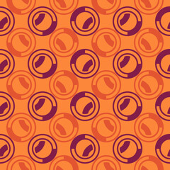 Repeated circles seamless pattern. Polka dot ornament. Modern stile geometric background. Geo motif surface. Ethnic print. Bold trendy design contemporary abstract wallpaper. Vector illustration