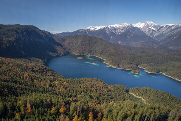 Fototapeta na wymiar Alpsee Lake Zugspitze