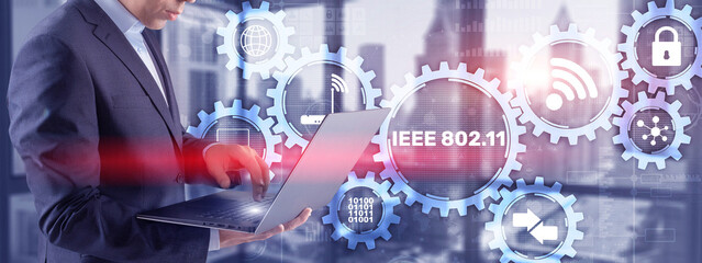 802.11. Wireless data transmission concept IEEE