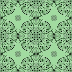 Vector seamless mandala with a pattern.