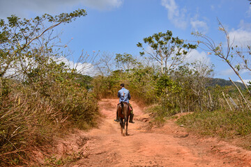 Horse riding in the Viñales Valley, Cuba