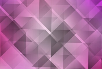 Obraz premium Light Pink vector gradient triangles template.