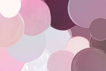 pink background with circles and bubbles