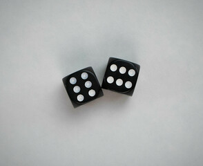 Dice with six sides. They got two sixes