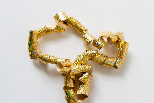 isolated glittery ribbon