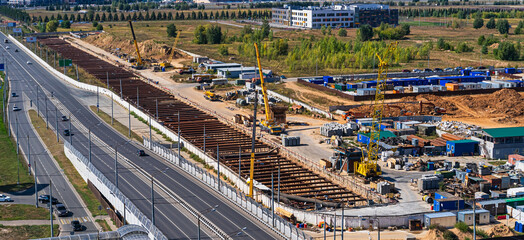 Construction of a new underground station in Kazan. Construction of the station. Underground construction in Russia 