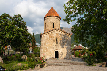 Fototapeta na wymiar The first and oldest Christian temples in the Caucasus. Church of St. Elisey in the village Kish, Sheki - Azerbaijan.