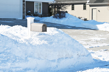Plowed Driveway and Mailbox
