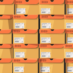 a lot of carton shoe boxes background