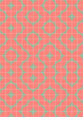 Abstract Geometric Pattern generative computational art illustration