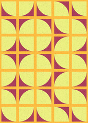 Abstract Geometric Pattern generative computational art illustration