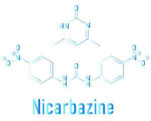 Nicarbazine coccidiostat mixture. Skeletal formula